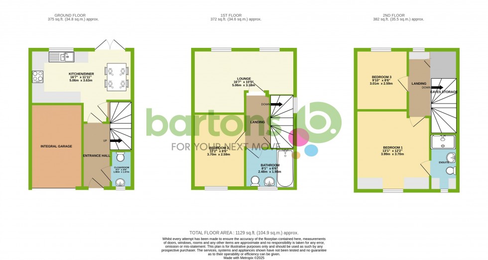 Floorplan for Levett Drive, Thurcroft