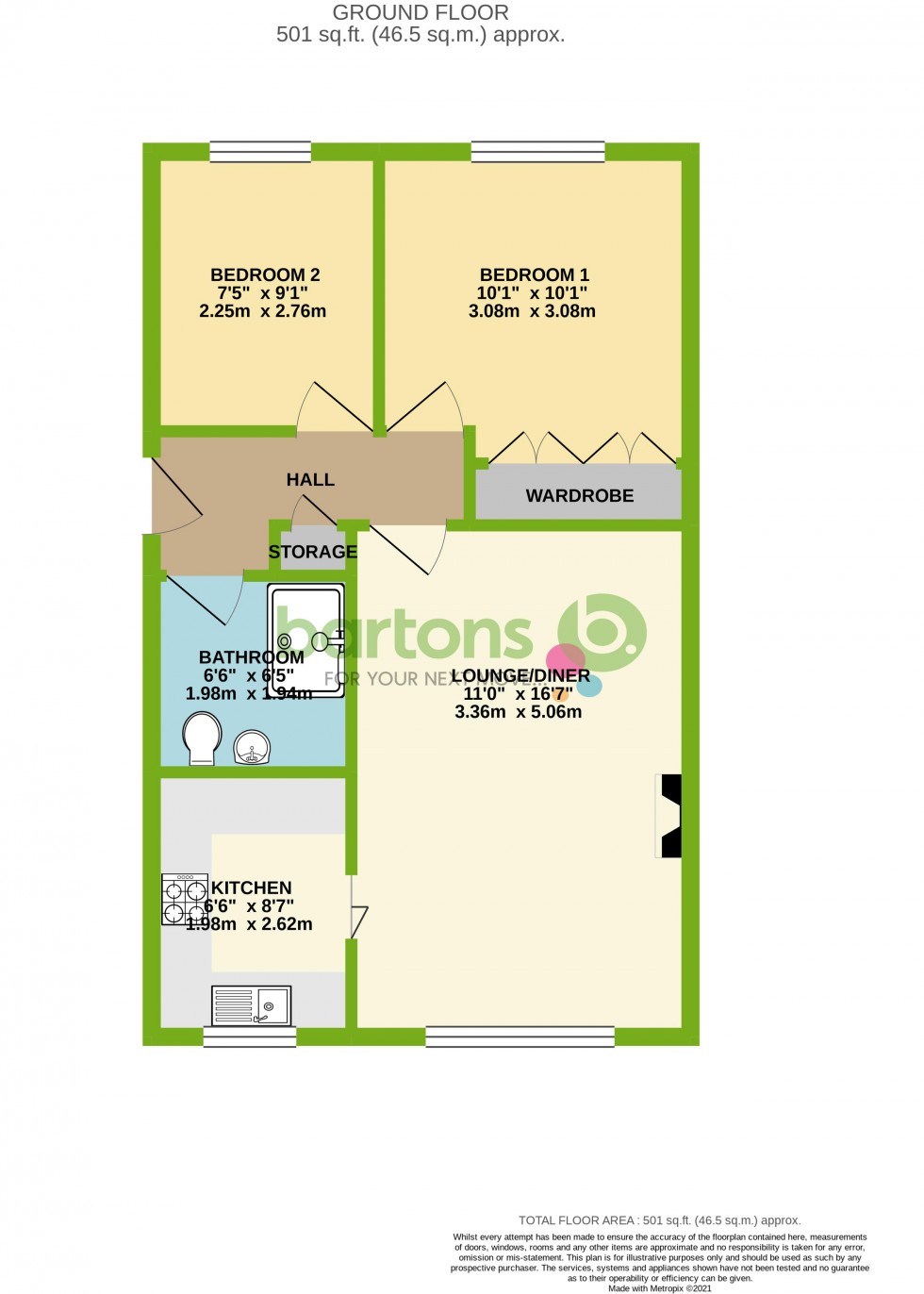 Floorplan for Greenfield Gardens, Flanderwell