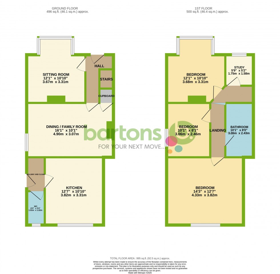 Floorplan for Sandringham Avenue, WHISTON