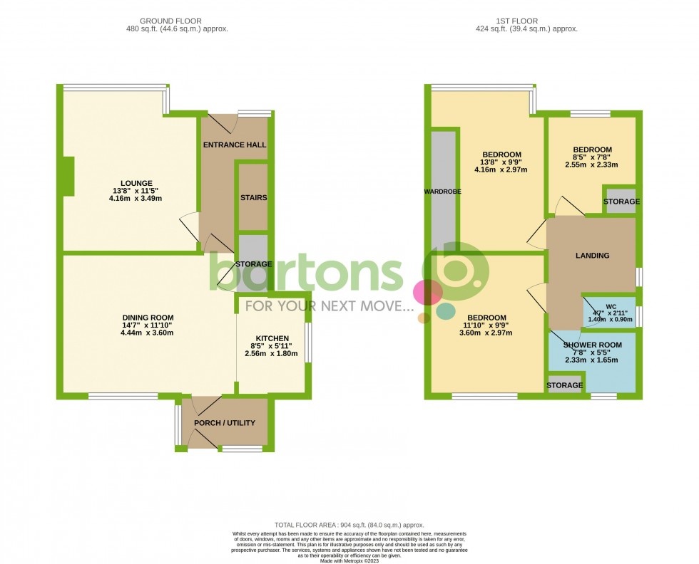 Floorplan for Cotswold Crescent, WHISTON