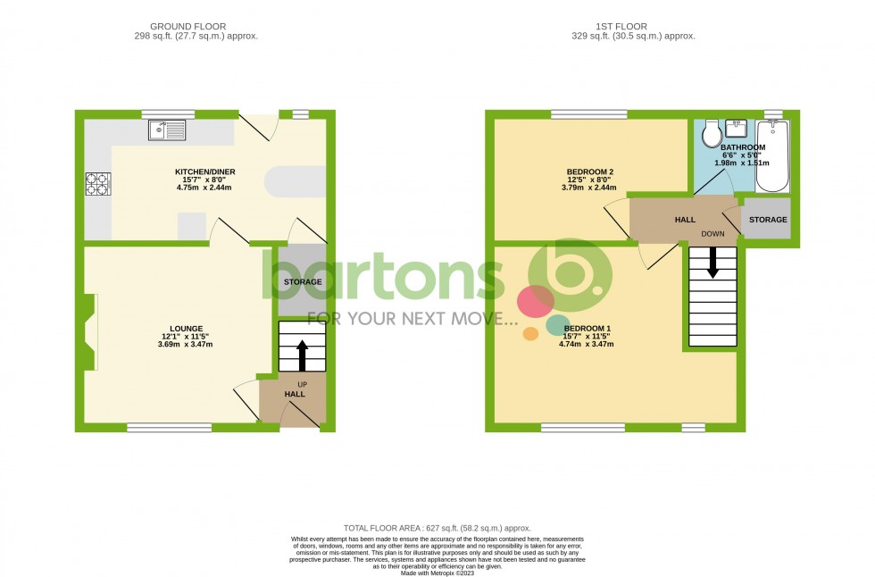 Floorplan for Recreation Avenue, Thurcroft