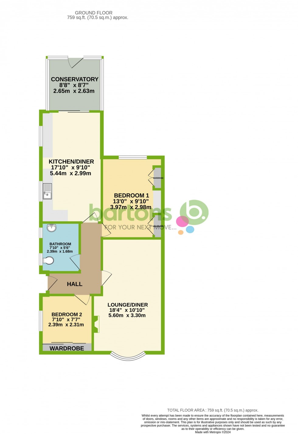 Floorplan for Prospect Close, Bramley