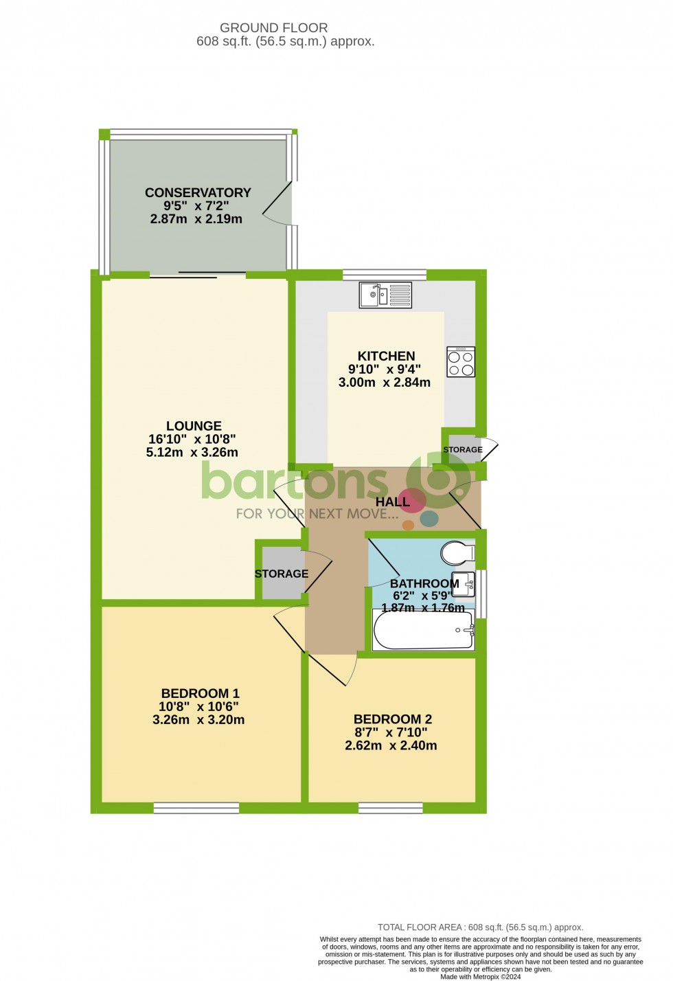 Floorplan for Laceby Close, Bramley