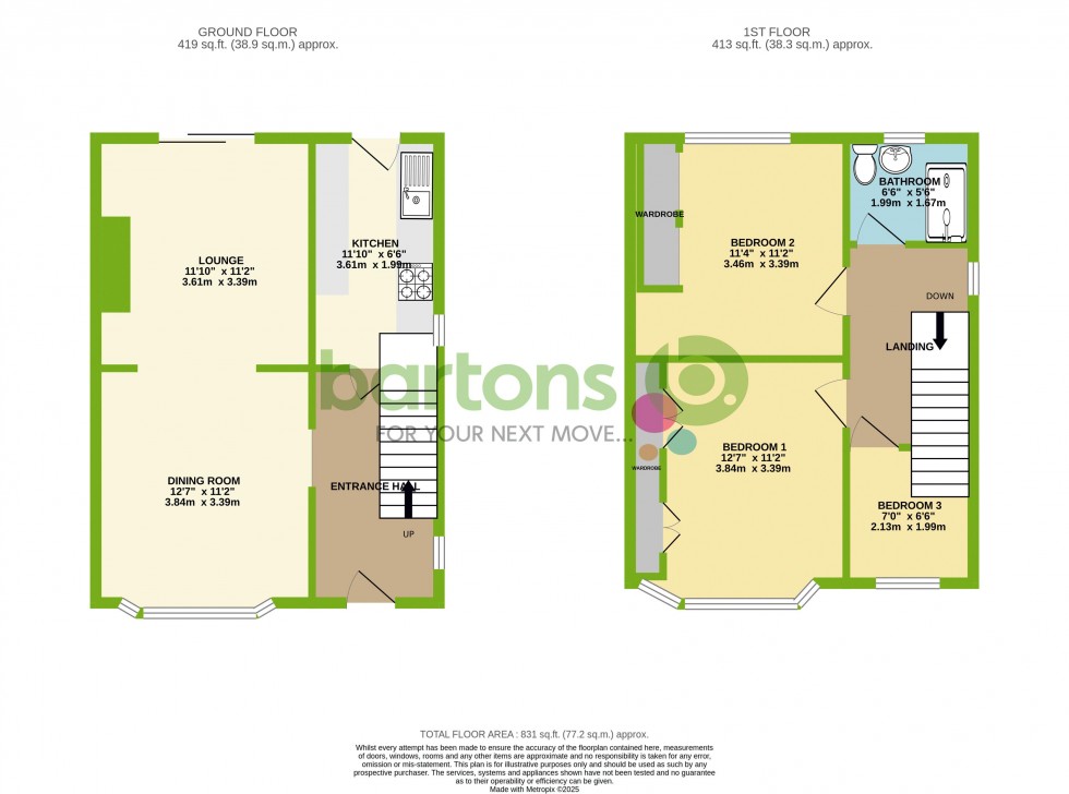 Floorplan for Whitehill Road, Brinsworth