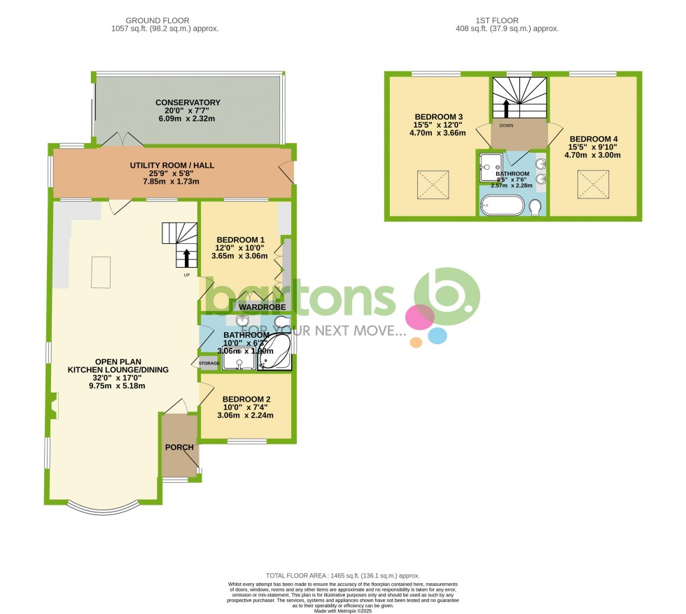 Floorplan for Woodfoot Road, Moorgate