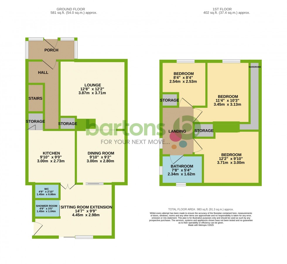 Floorplan for Homestead Drive, BRINSWORTH