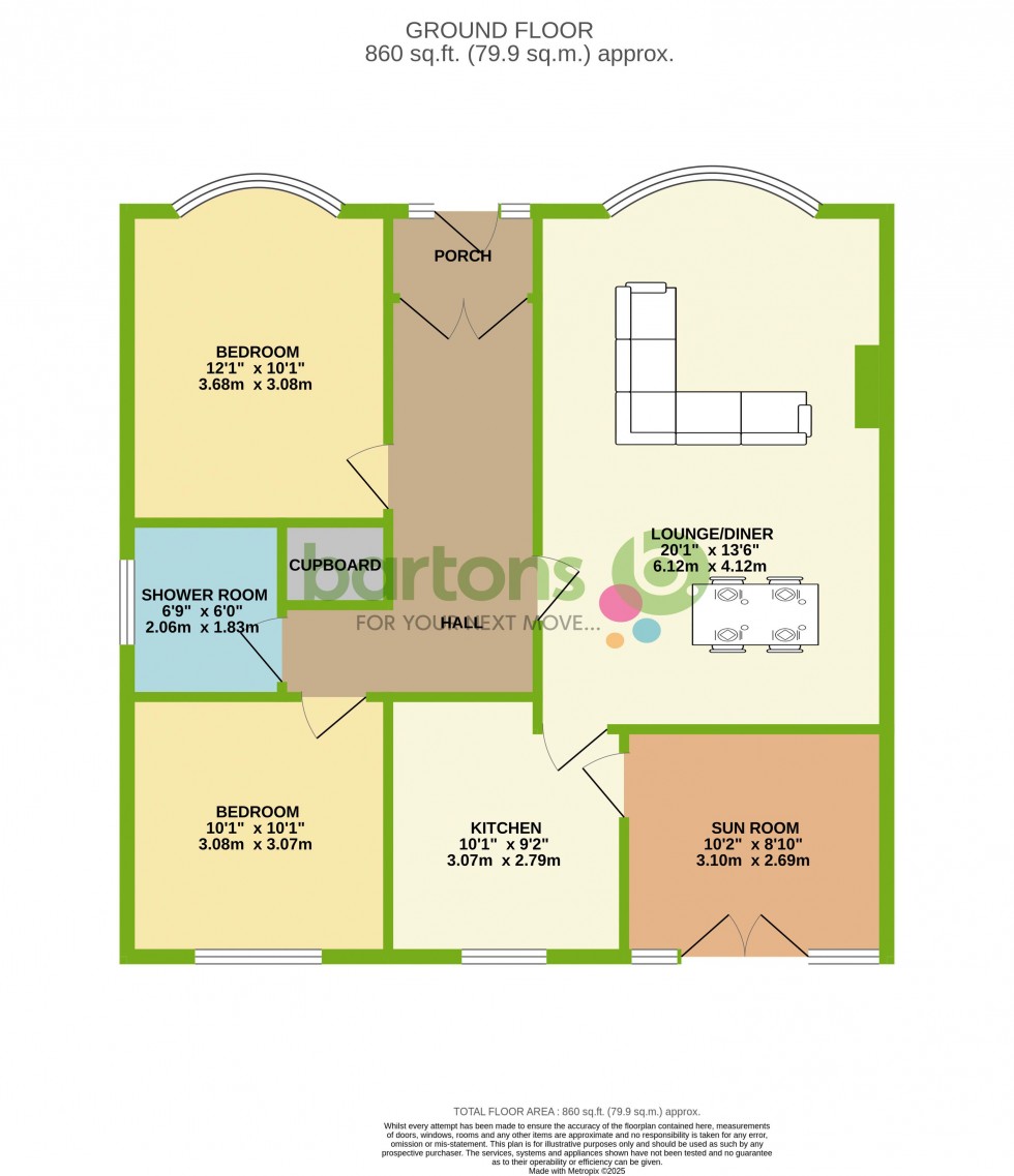 Floorplan for Moor Lane North, RAVENFIELD