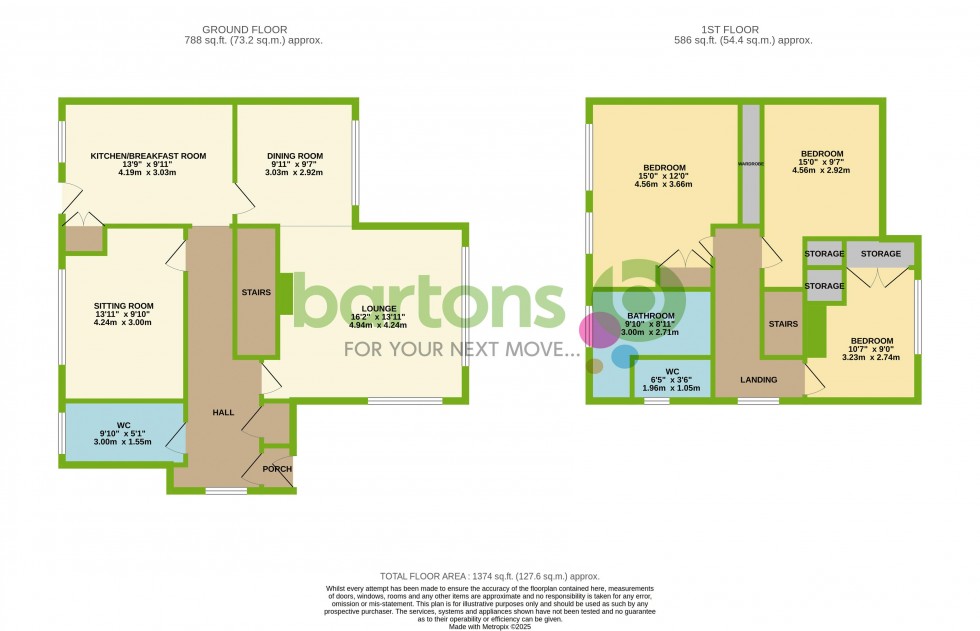 Floorplan for Woodfoot Road, MOORGATE