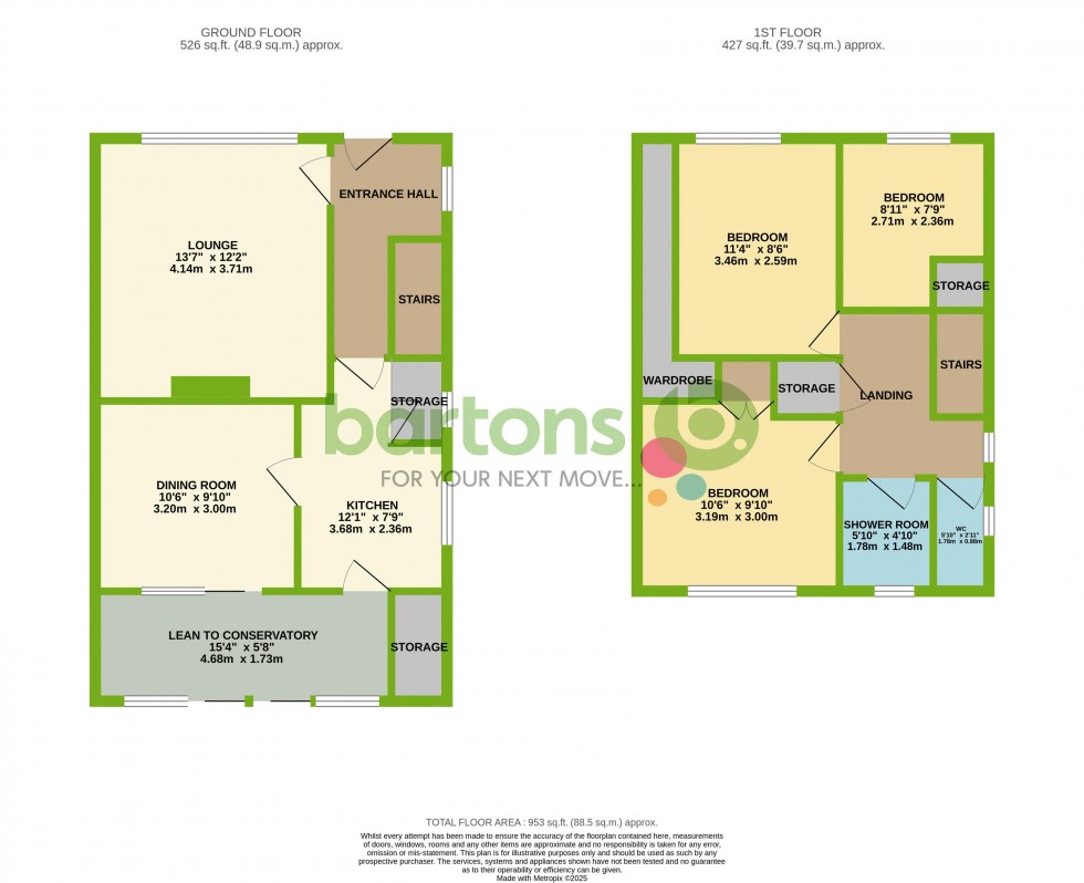 Floorplan for Woodland Way, HERRINGTHORPE