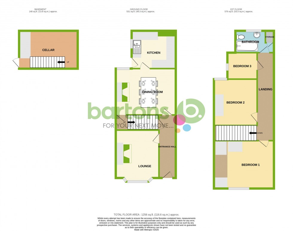 Floorplan for Lord Street, Clifton