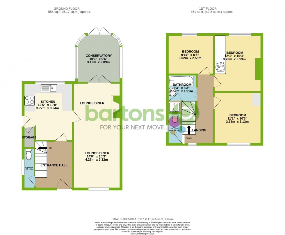 Floorplan for Wath Road, Brampton