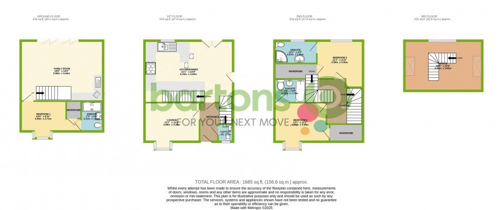 Floorplan for Broom Lane, Broom