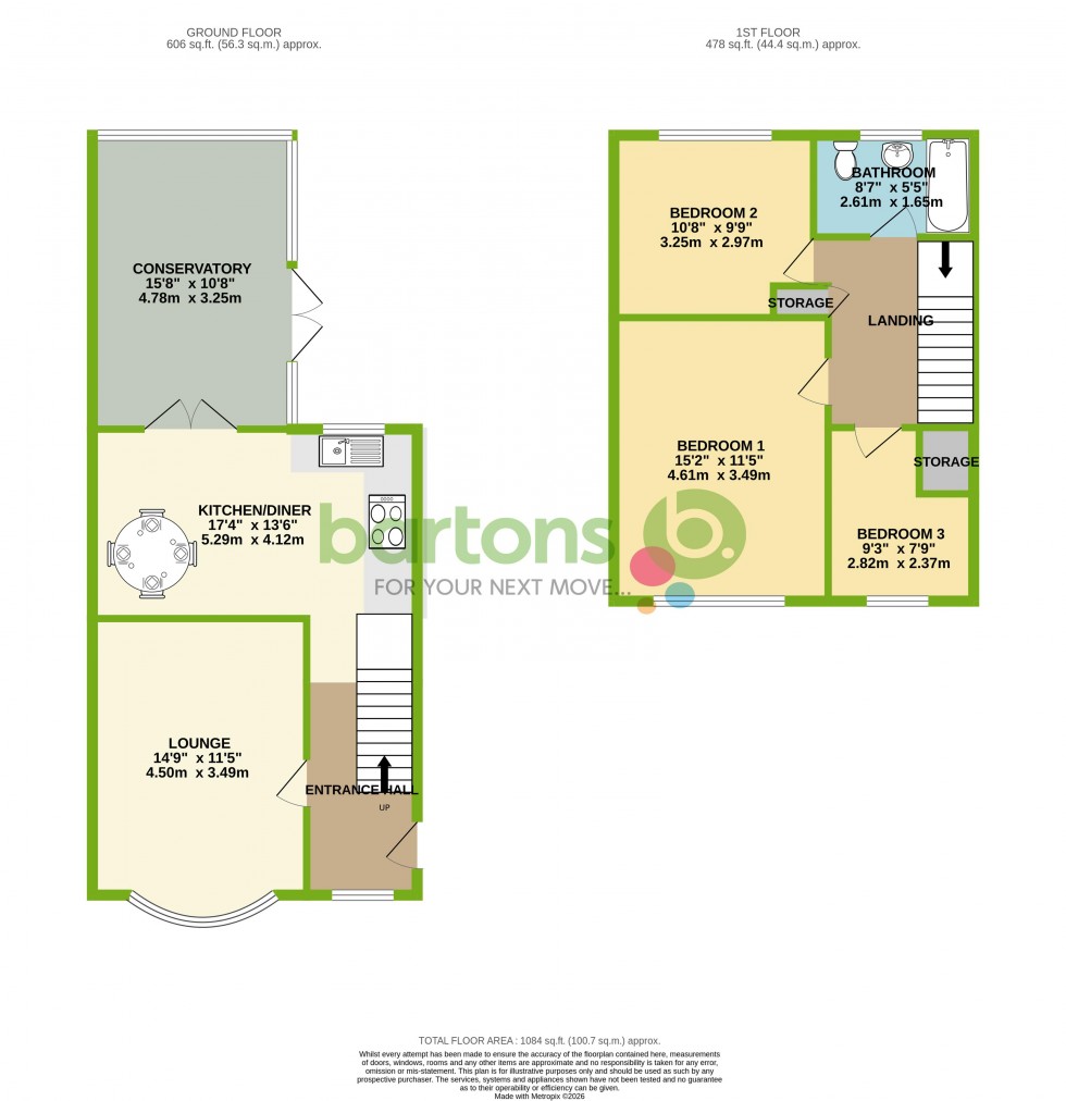 Floorplan for Calder Road, Kimberworth