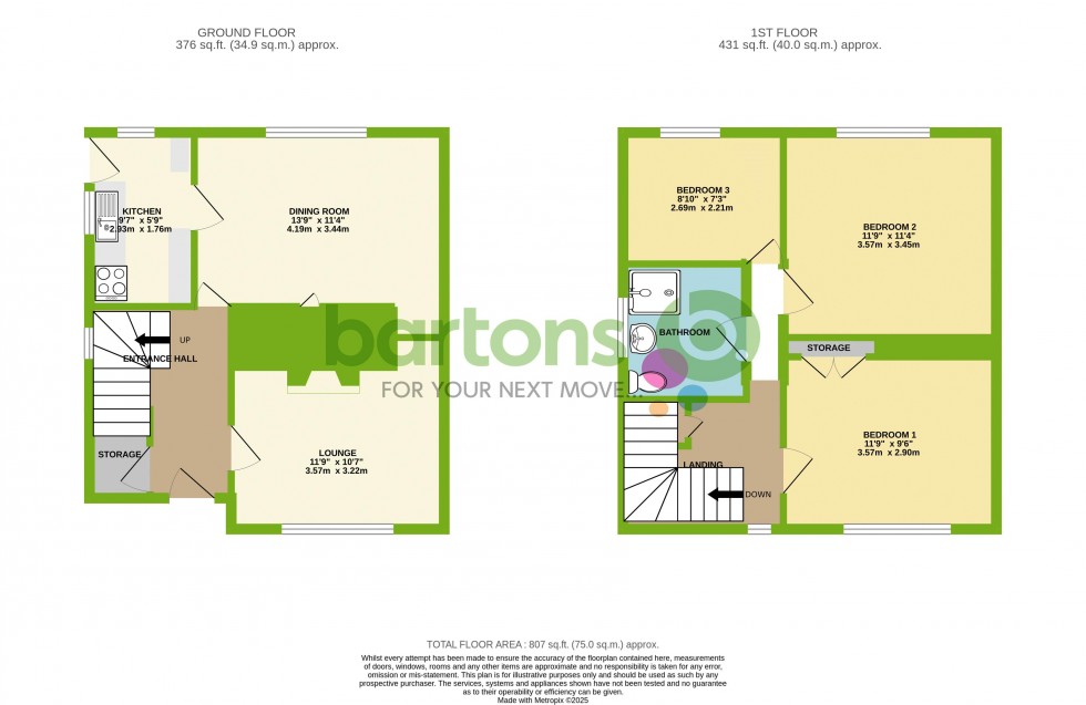 Floorplan for Richmond Park Avenue, Kimberworth