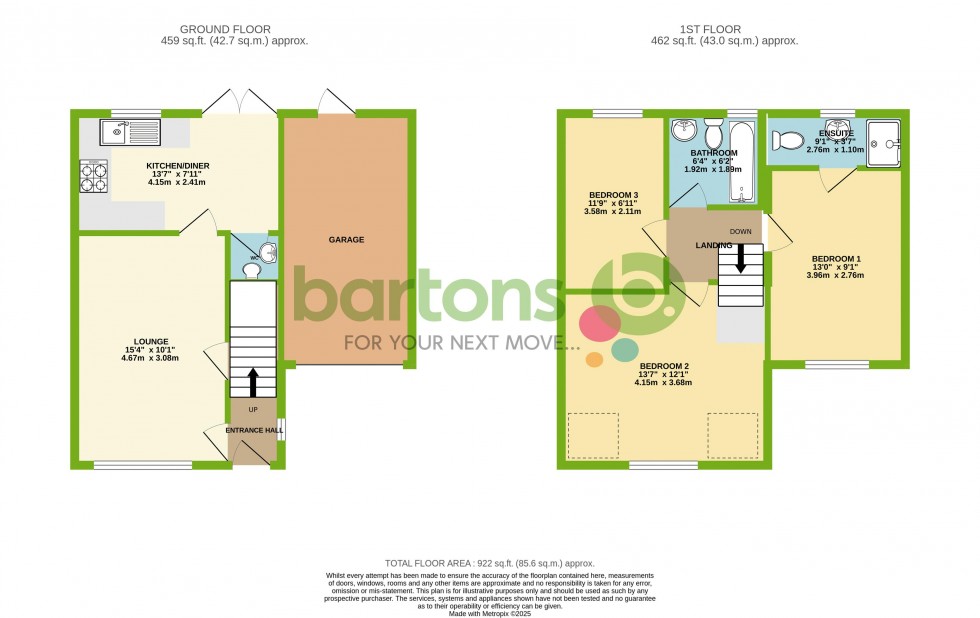 Floorplan for Curlew Street, Chesterfield