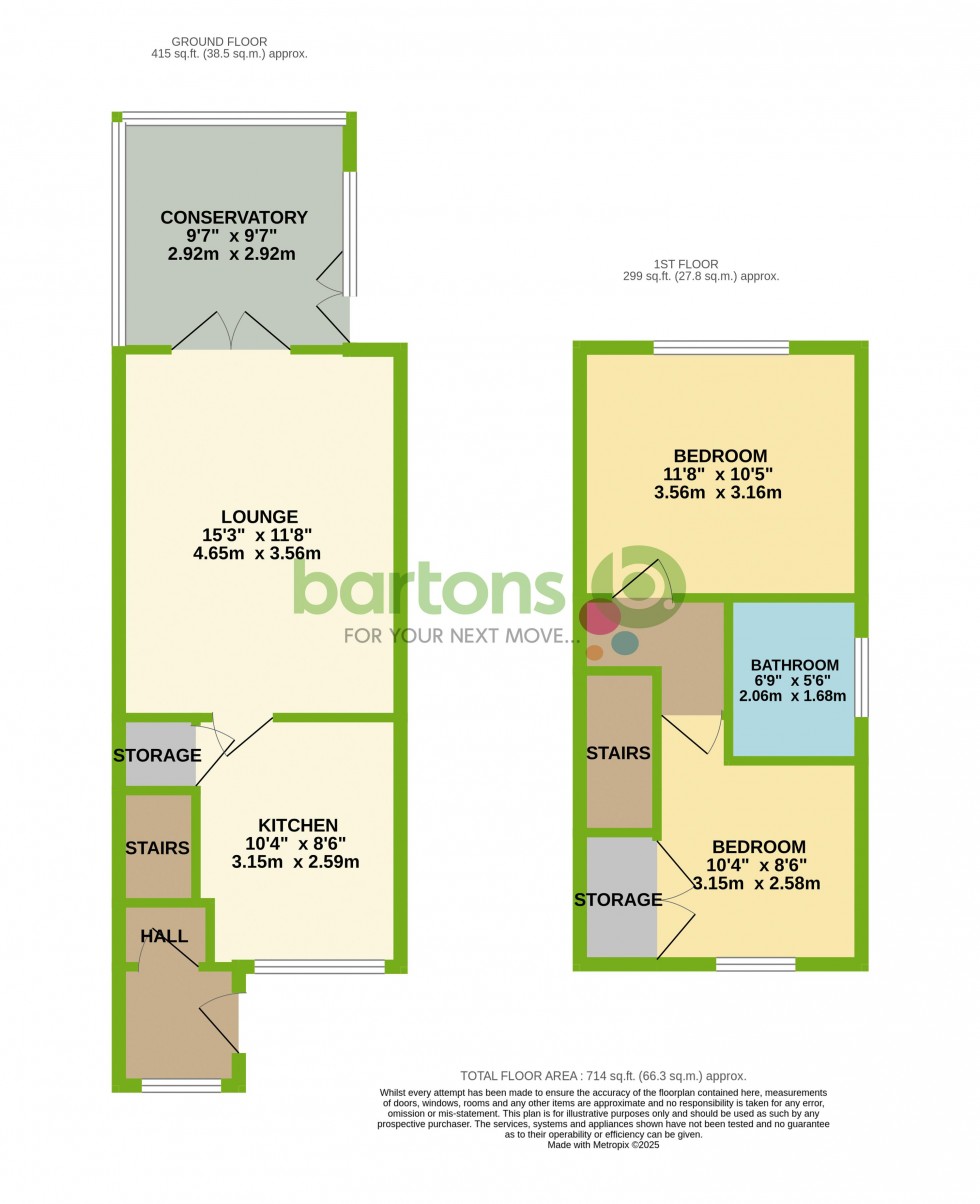 Floorplan for Yarwell Drive, MALTBY