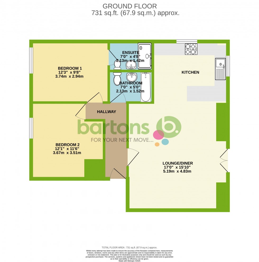 Floorplan for Woodlands, Broom
