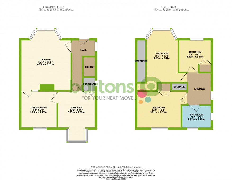 Floorplan for Black Hill Road, BRECKS