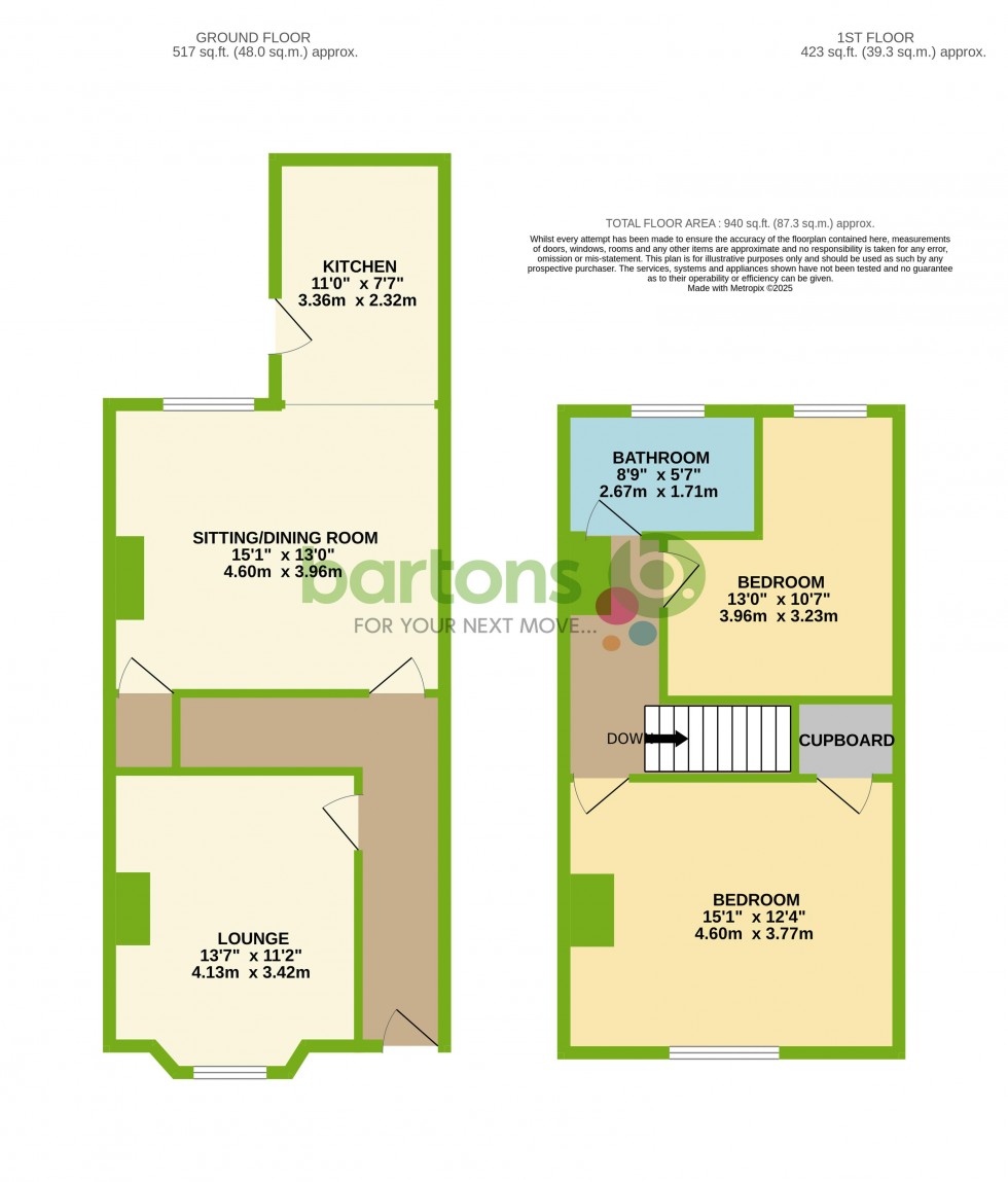 Floorplan for Lord Street, CLIFTON