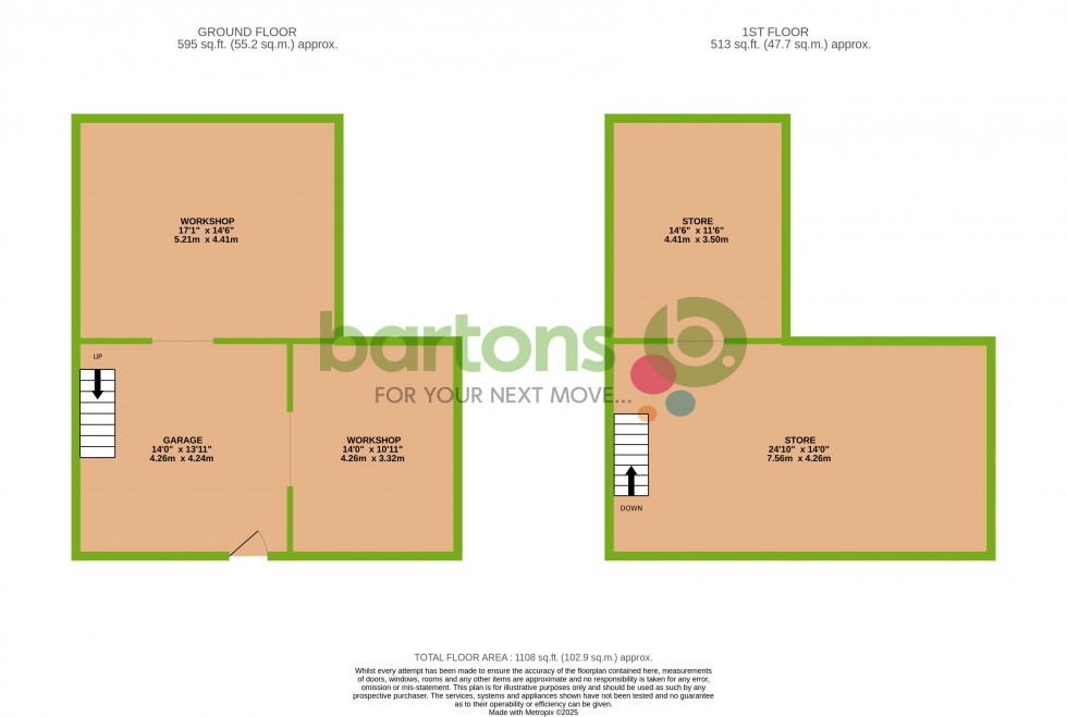 Floorplan for Brock House, Ripon Road, Ripon