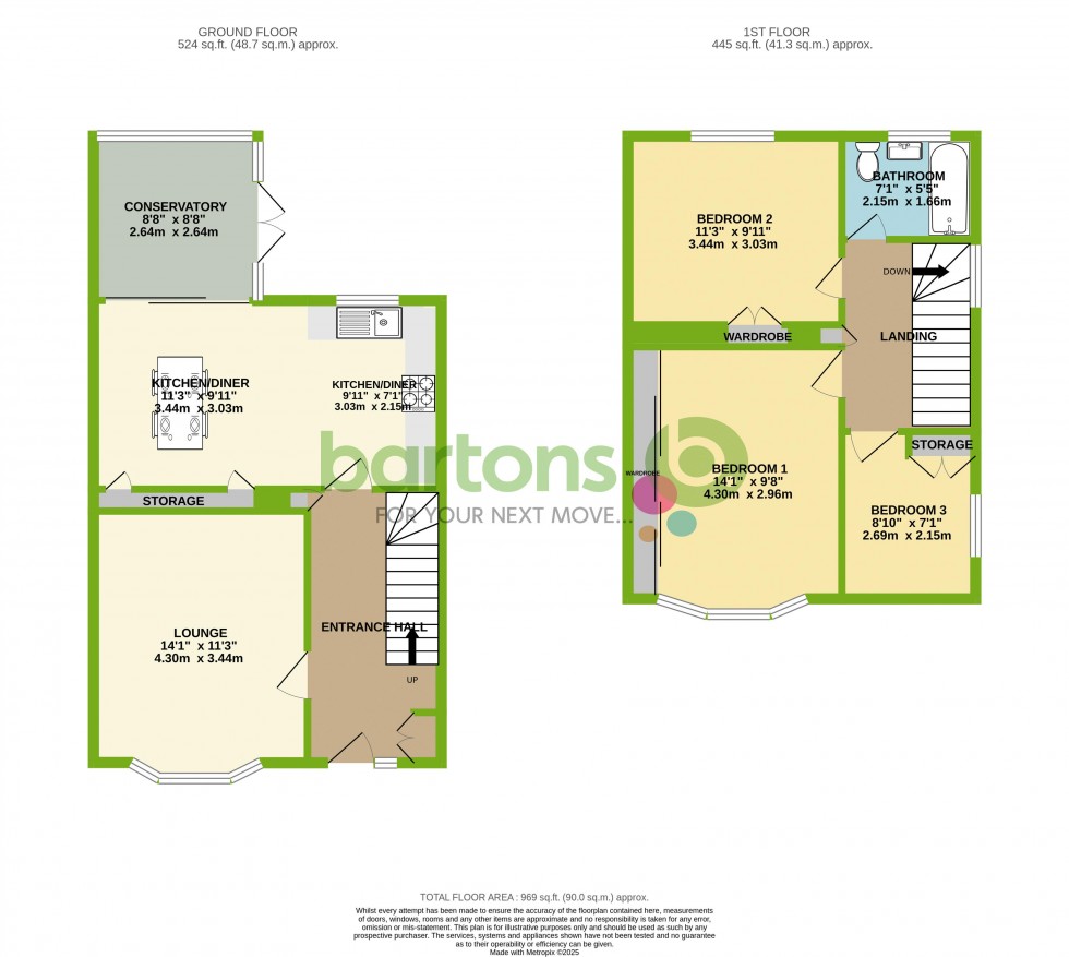 Floorplan for Renway Road, Broom
