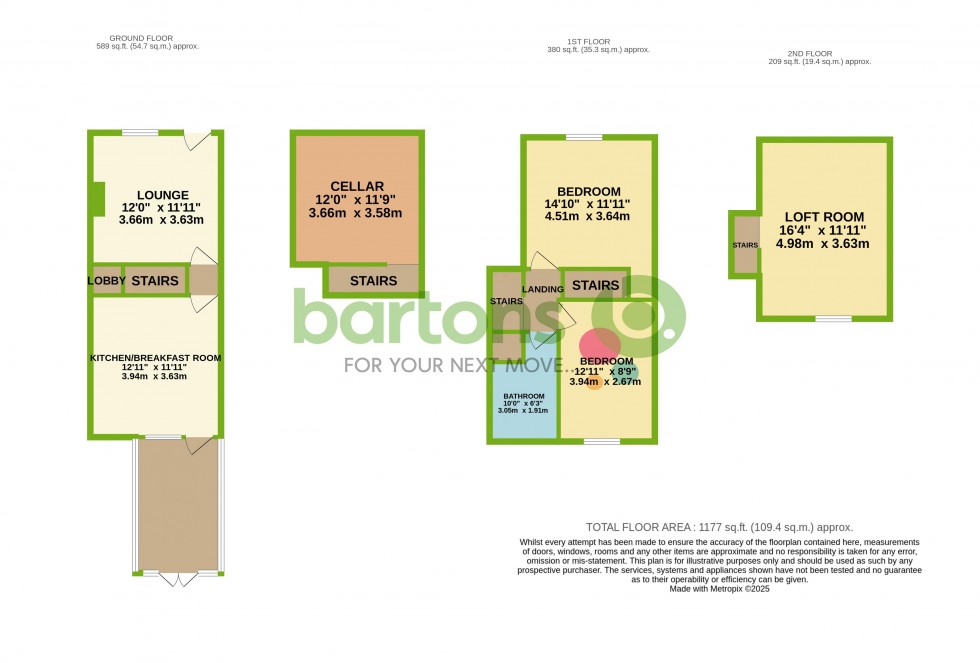 Floorplan for Clement Mews, KIMBERWORTH