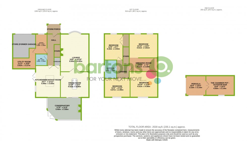Floorplan for Coach Road, GREASBROUGH