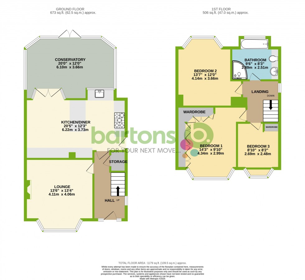 Floorplan for Warde Aldam Crescent, Wickersley