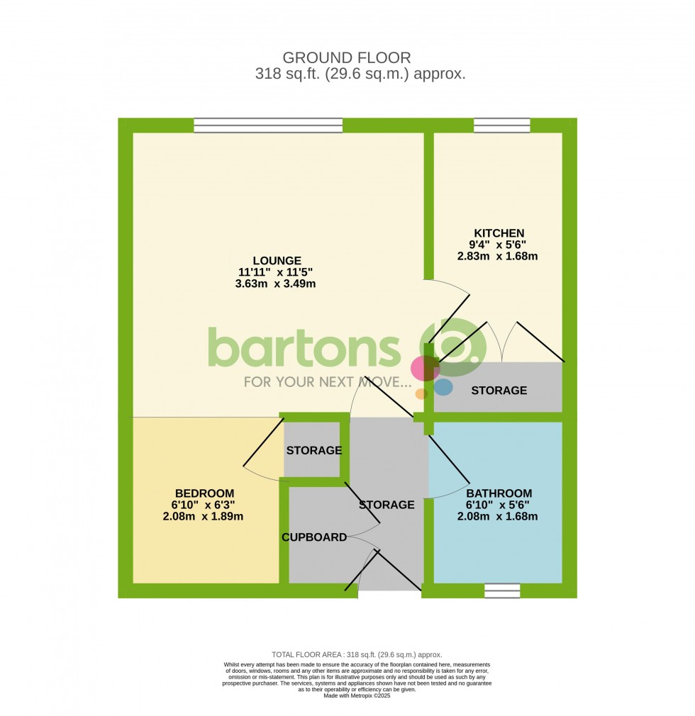 Floorplan for Doncaster Road, CLIFTON
