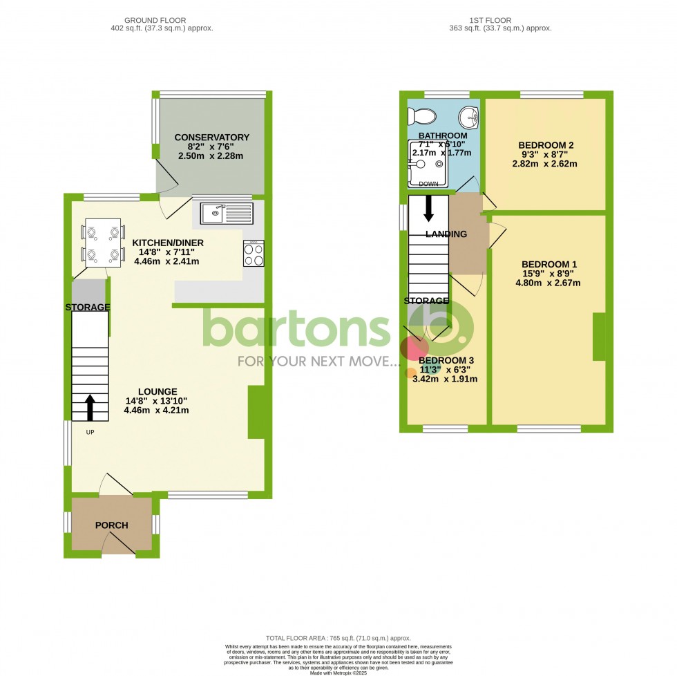 Floorplan for Ullswater Close, North Anston