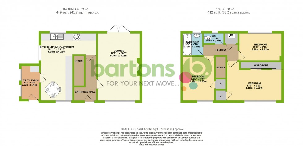 Floorplan for Bank Close, Kimberworth Park