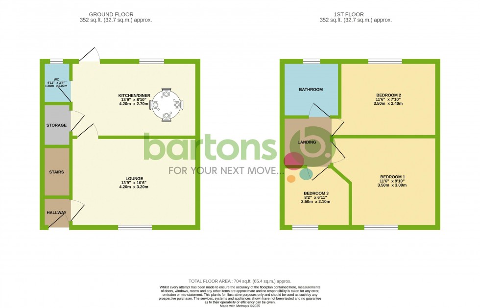 Floorplan for Bentley Road, BRAMLEY