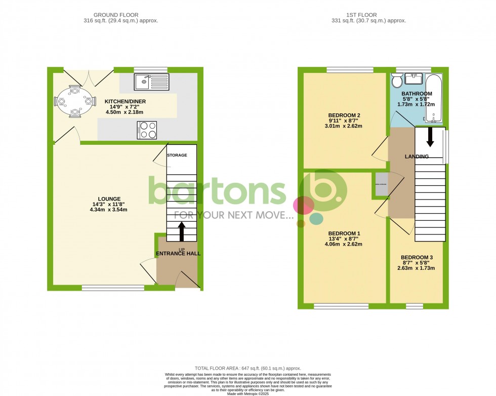 Floorplan for Ferndale Drive, Bramley