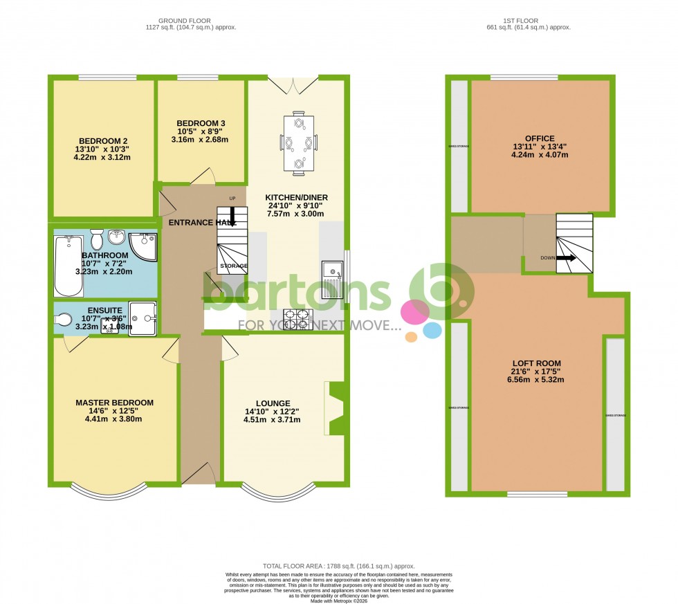 Floorplan for Brook Hill, Thorpe Hesley