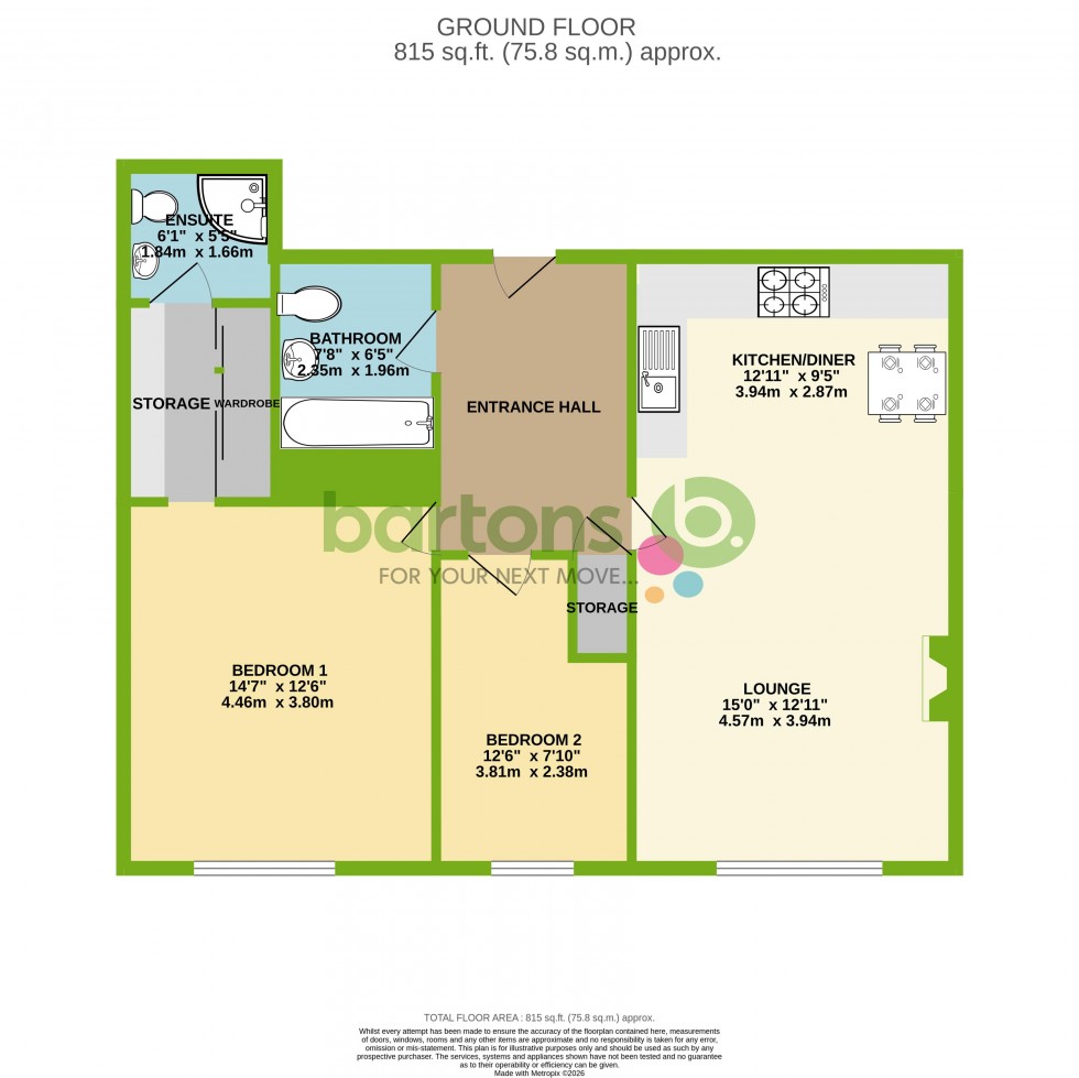 Floorplan for Moorgate View, Moorgate