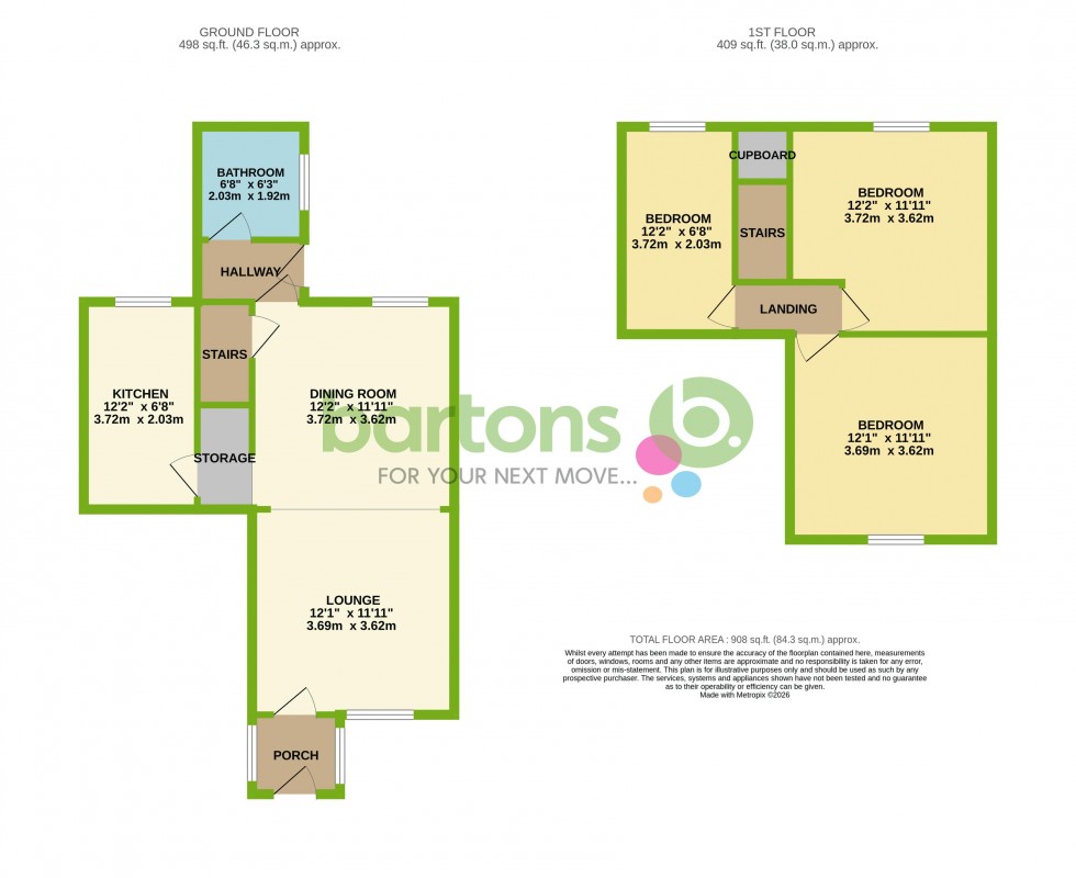 Floorplan for Duncan Street, BRINSWORTH
