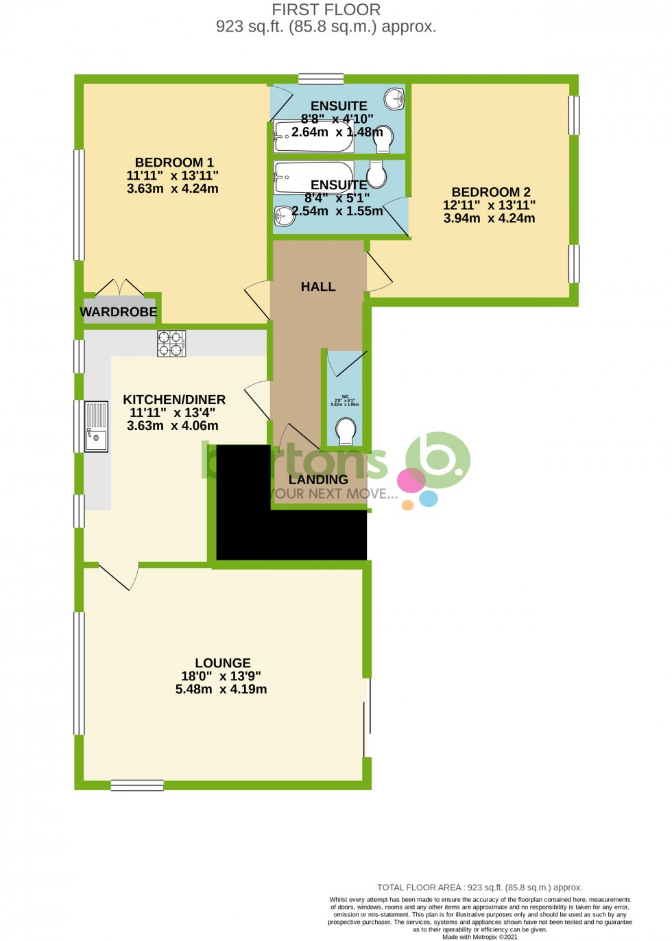 Floorplan for Kings Way, Moorgate